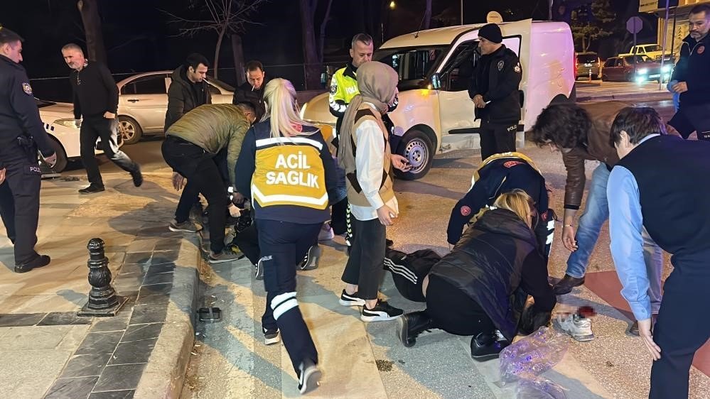 İki çocuğun ağır yaralandığı kaza kameralara yansıdı