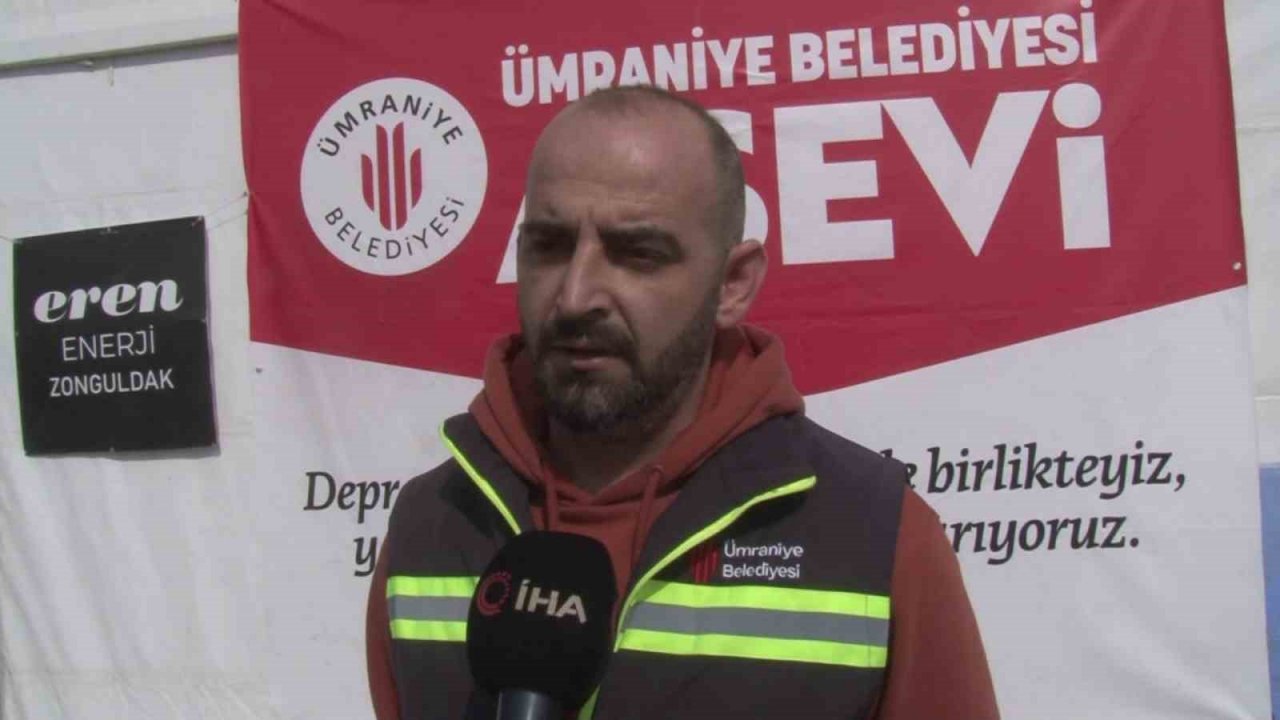 Ümraniye Belediyesi Hatay’da aşevi açtı