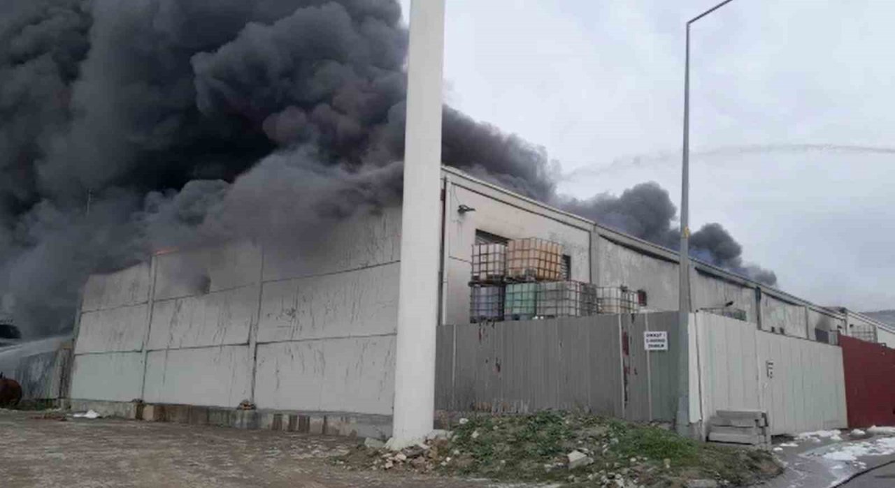 Aliağa’da geri dönüşüm tesisinde yangın