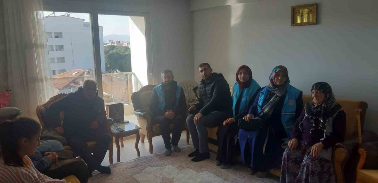 Germencik Müftülüğü ilçeye yerleşen depremzedeleri yalnız bırakmıyor