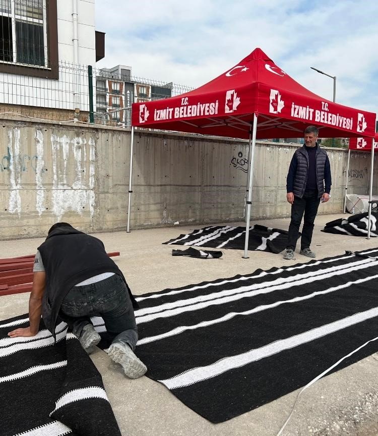 Kıl çadırlardan oluşan Çadırkent’in kurulumu tamamlandı
