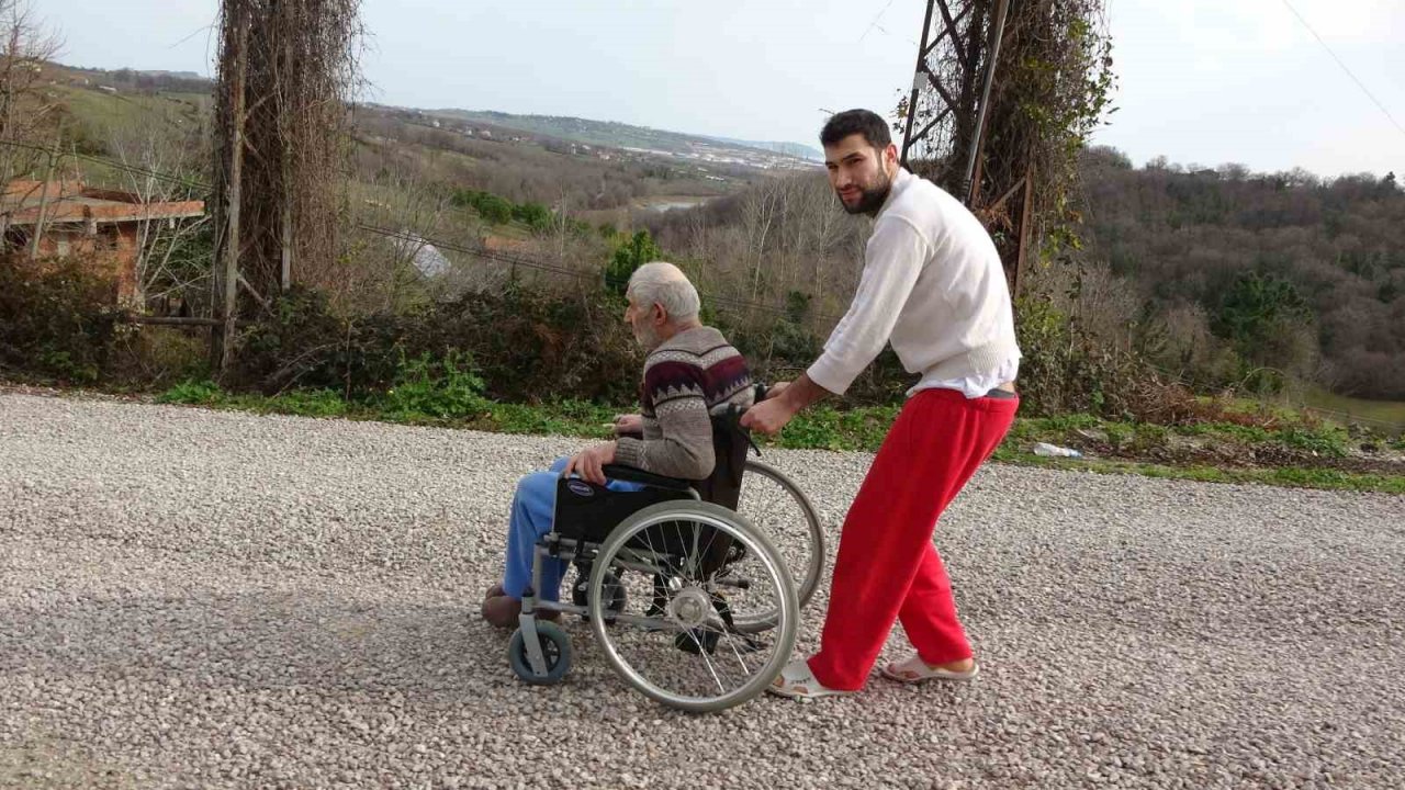 Engelli vatandaşın yolla imtihanı