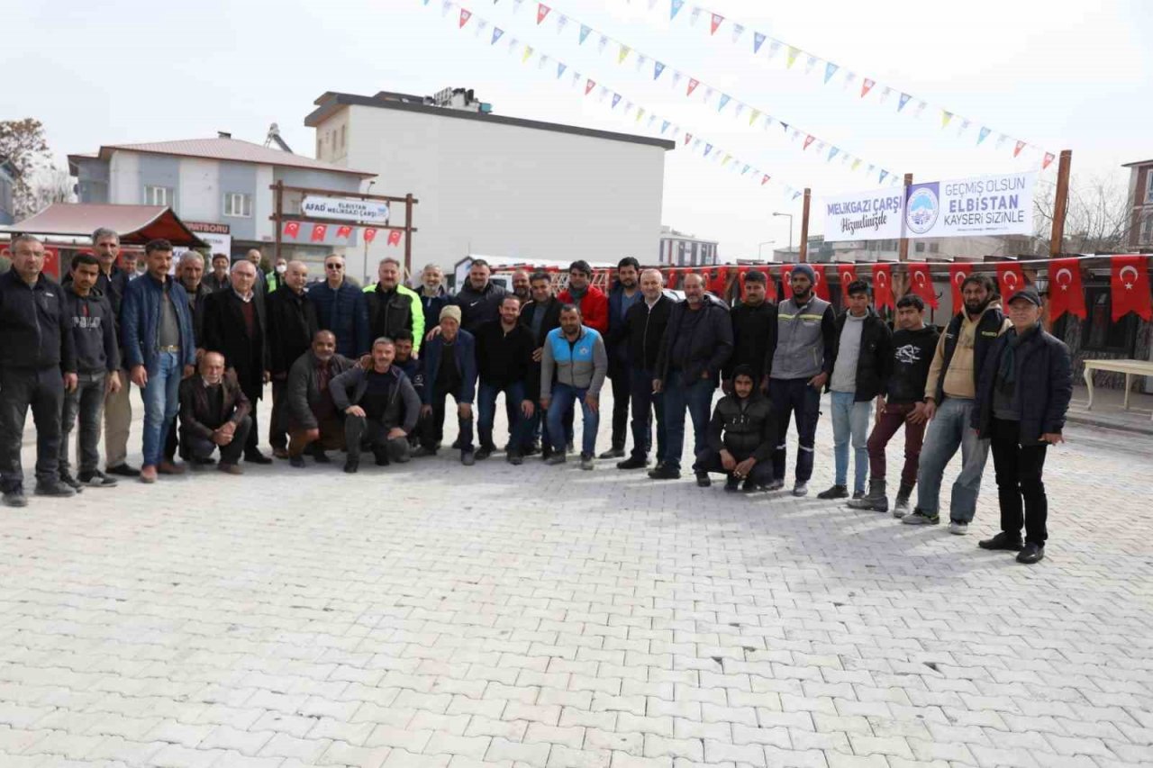 Melikgazi’nin Desteği İle Yapılan Elbistan Melikgazi Çarşı Hizmete Başladı