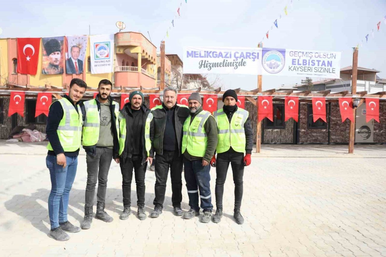 Melikgazi’nin Desteği İle Yapılan Elbistan Melikgazi Çarşı Hizmete Başladı