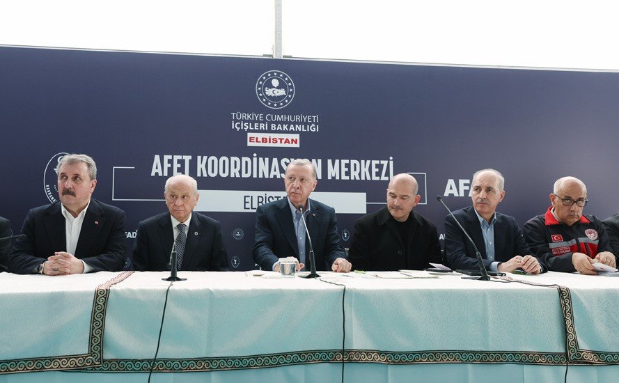 Cumhurbaşkanı Erdoğan’la Elbistan’a giden Bahçeli ve Destici açıklamalarda bulundu