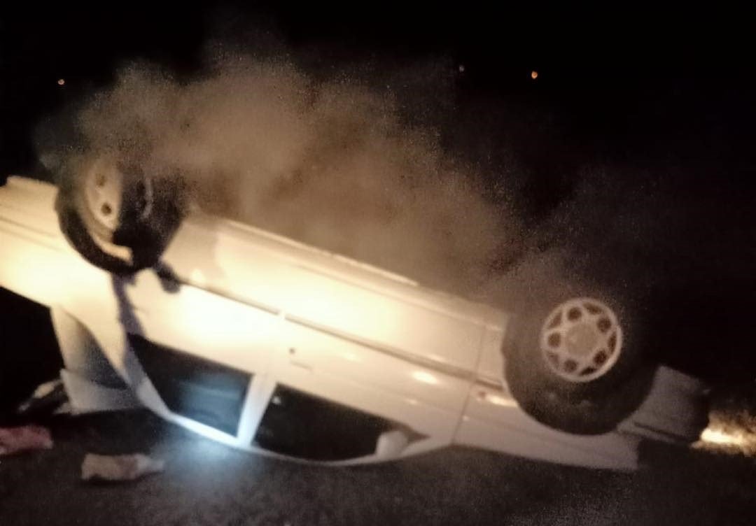 Gönen’de otomobil takla attı: 1 yaralı