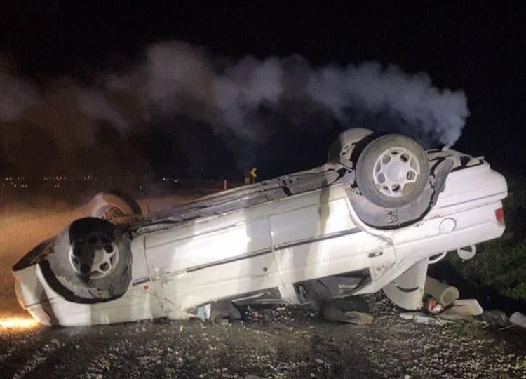 Gönen’de otomobil takla attı: 1 yaralı