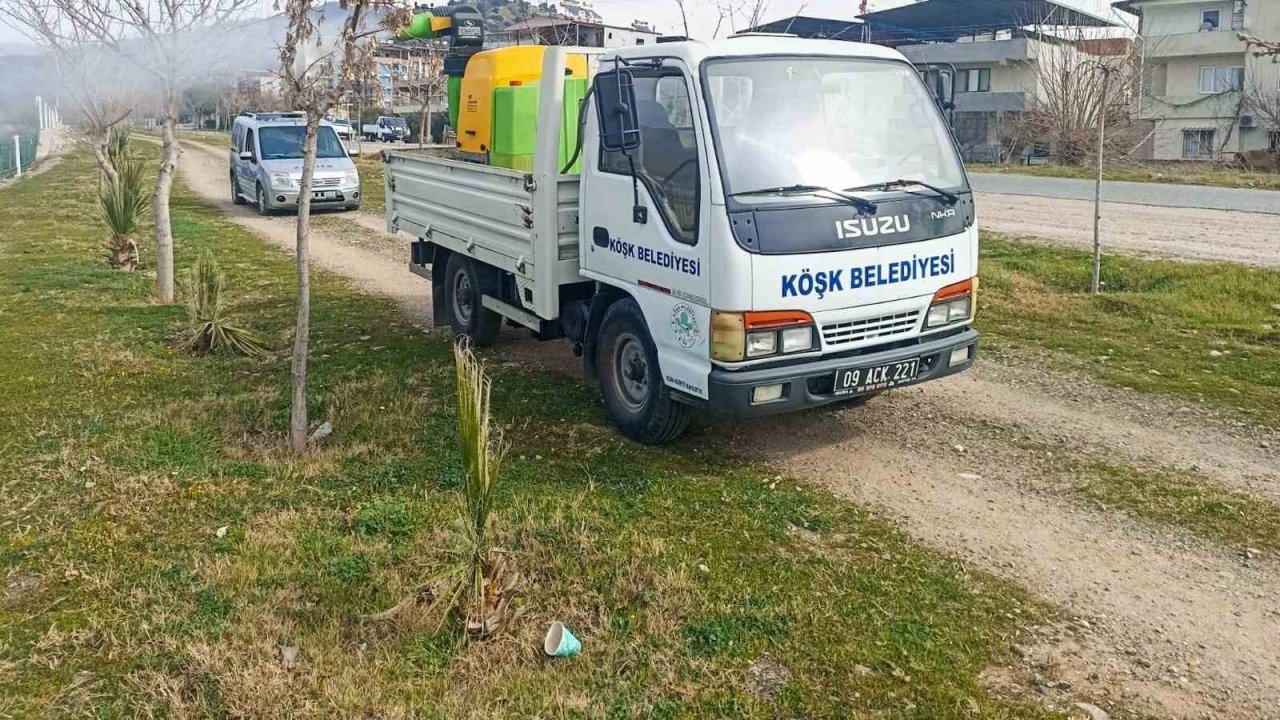 Köşk’te larva ile mücadele çalışmaları başladı
