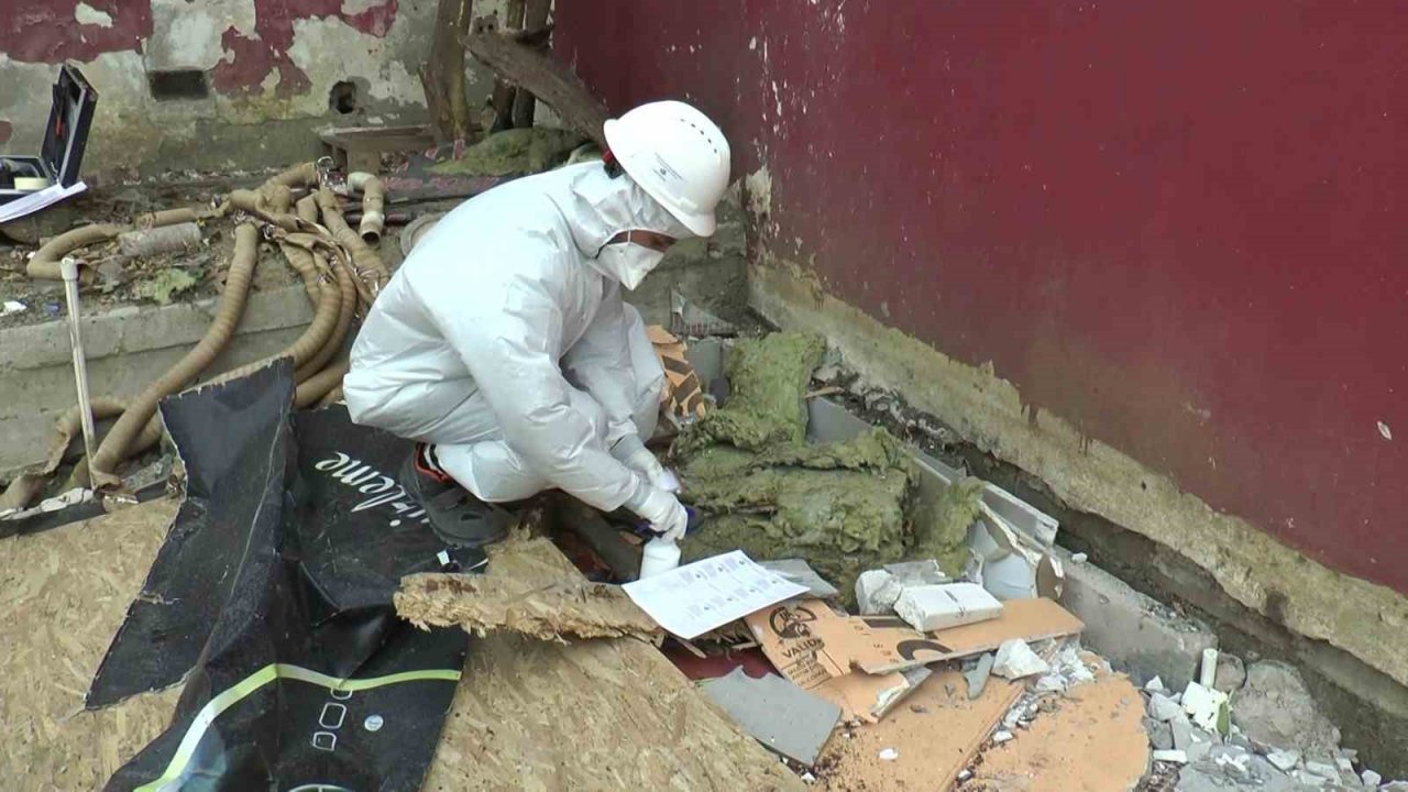 Kartal’da, yıkım kararı alınan yapılarda “asbest” denetimi