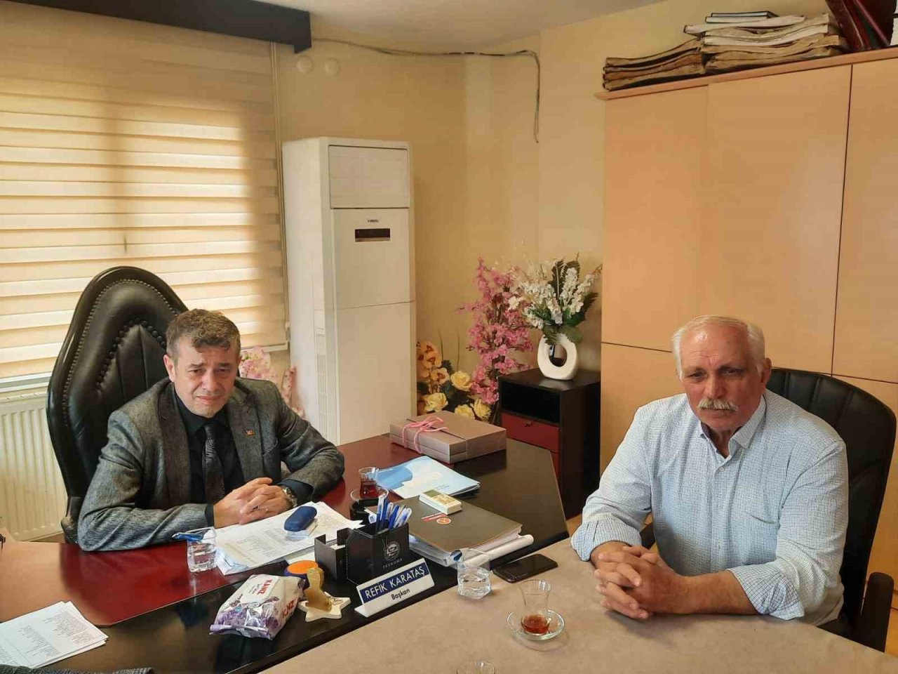 Künkcü, söke ve Didim esnaf odası başkanlarını yalnız bırakmadı