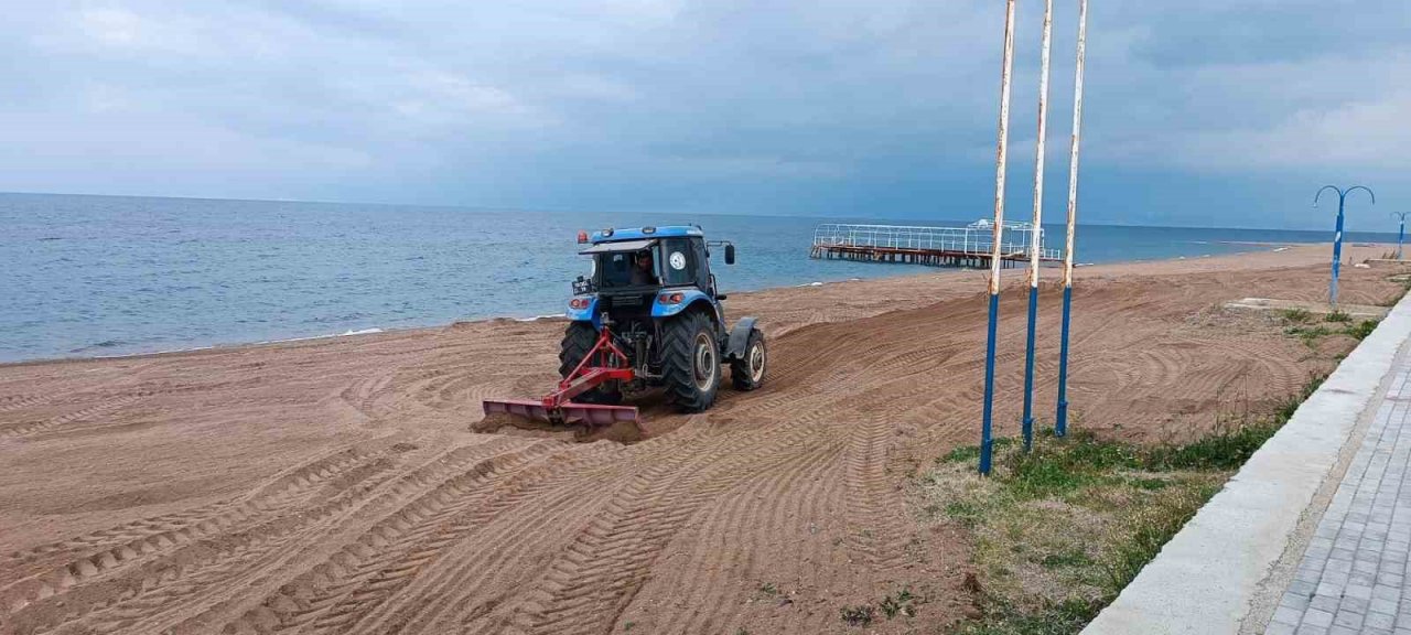 Burhaniye’nin mavi bayraklı plajları yaza hazırlanıyor