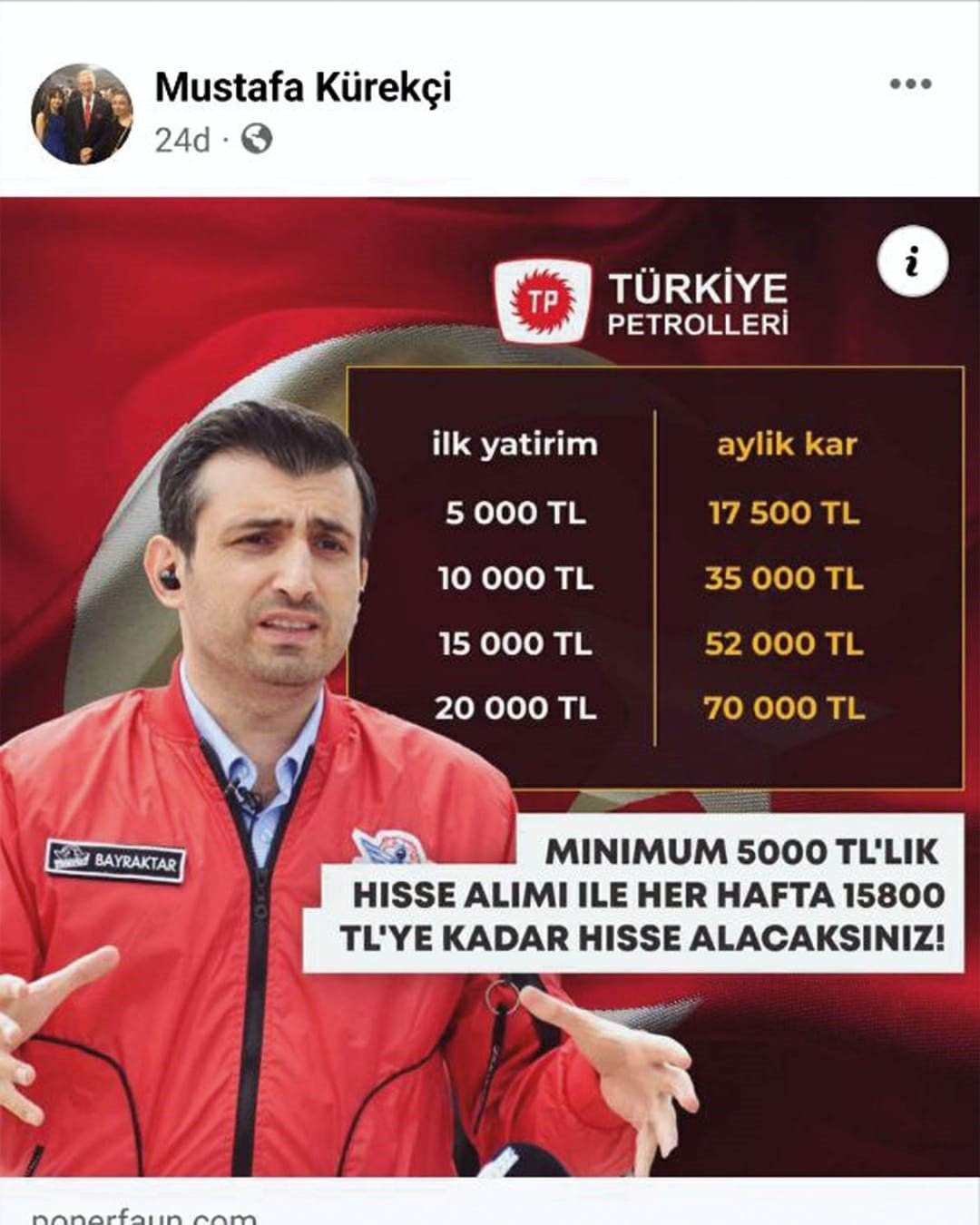 Selçuk Bayraktar’ın fotoğrafları kullanılarak ilan verilmesine ilişkin Baykar’dan açıklama