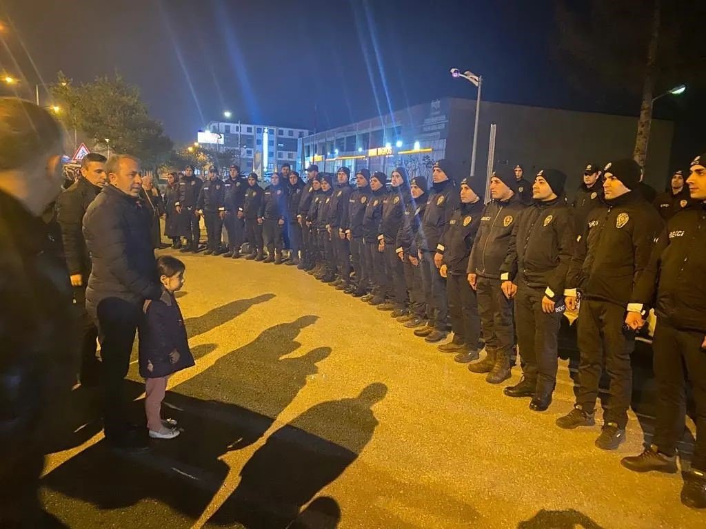 Bekçiler Erzincan’dan deprem bölgesine uğurlandı