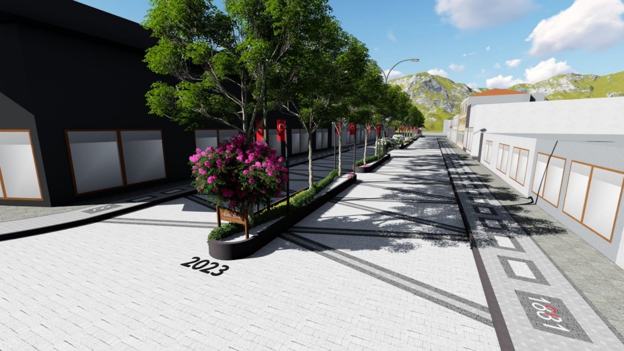 Ortaklar Atatürk Caddesi’nin çehresi değişiyor