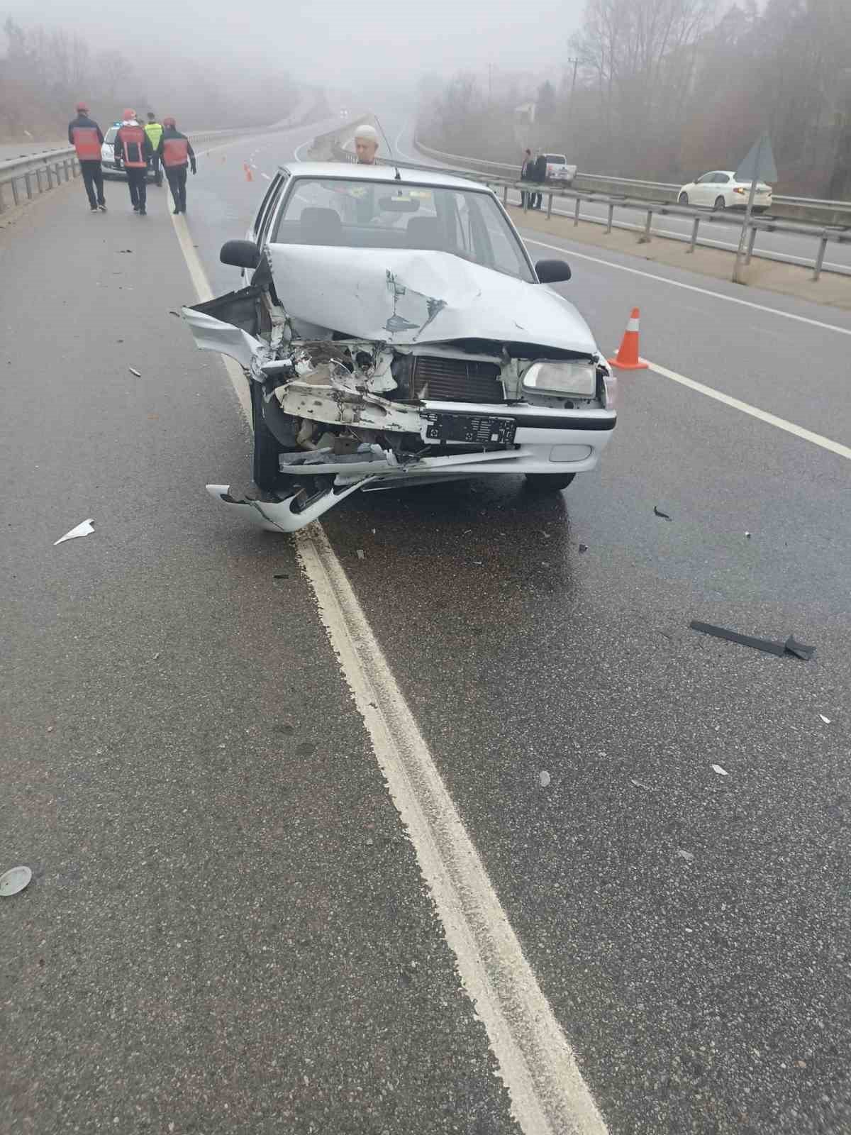 D-140’da otomobil ile patpat çarpıştı: 2 yaralı