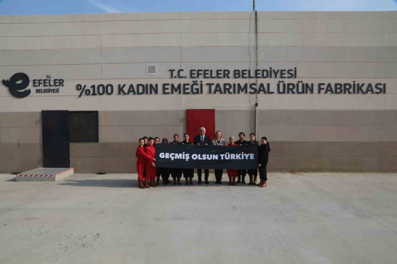 Efeler’in kadın fabrikasının ürünleri depremzedelere gönderdi