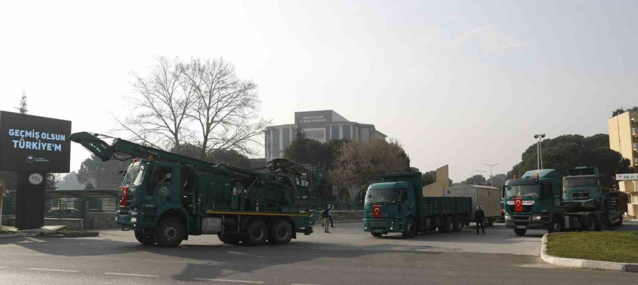 DSİ Aydın Bölge ekipleri Malatya’daki depremzedelerin su ihtiyacını karşılamak üzere yola çıktı