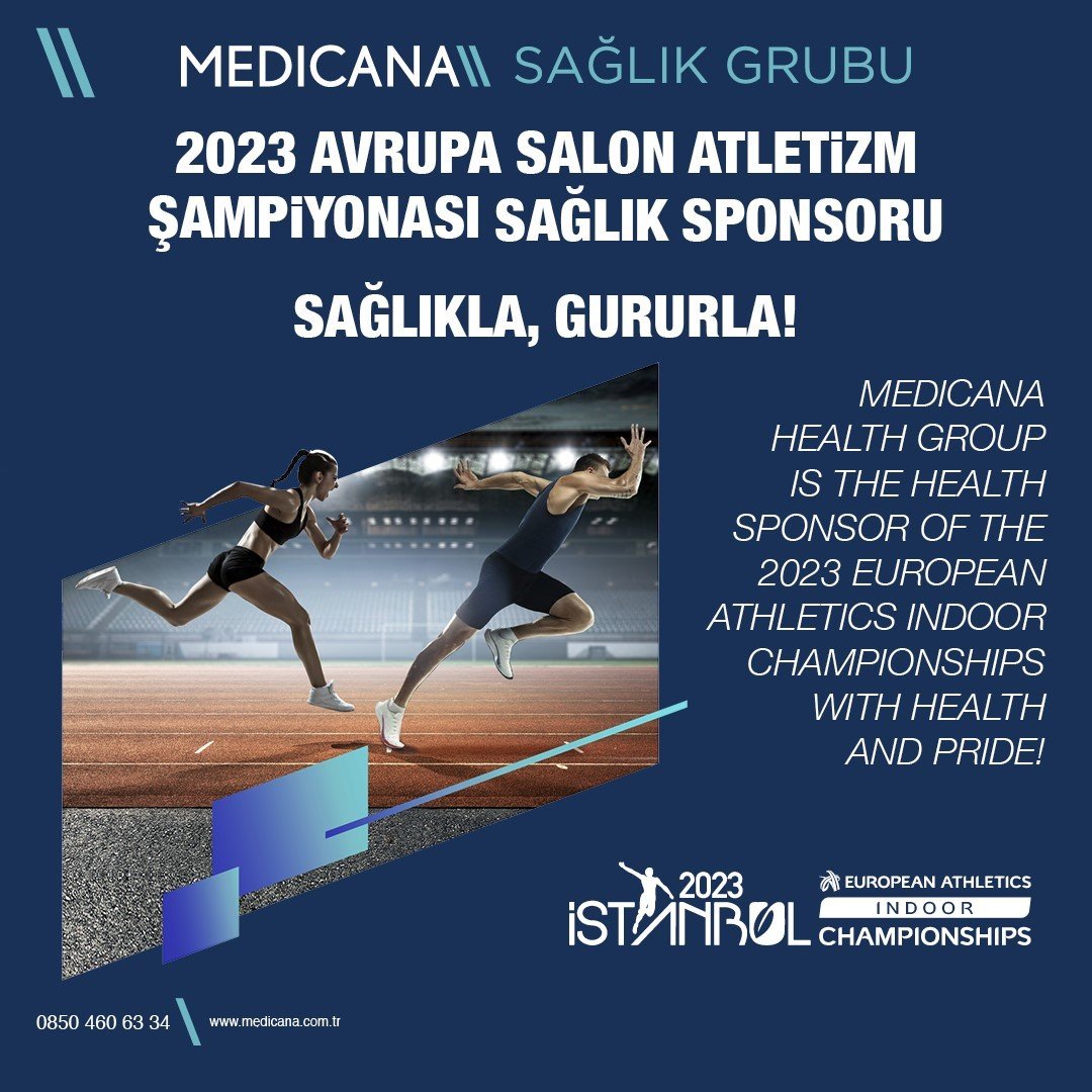 Medicana Sağlık Grubu, 2023 Avrupa Salon Atletizm Şampiyonası’nın sağlık sponsoru oldu