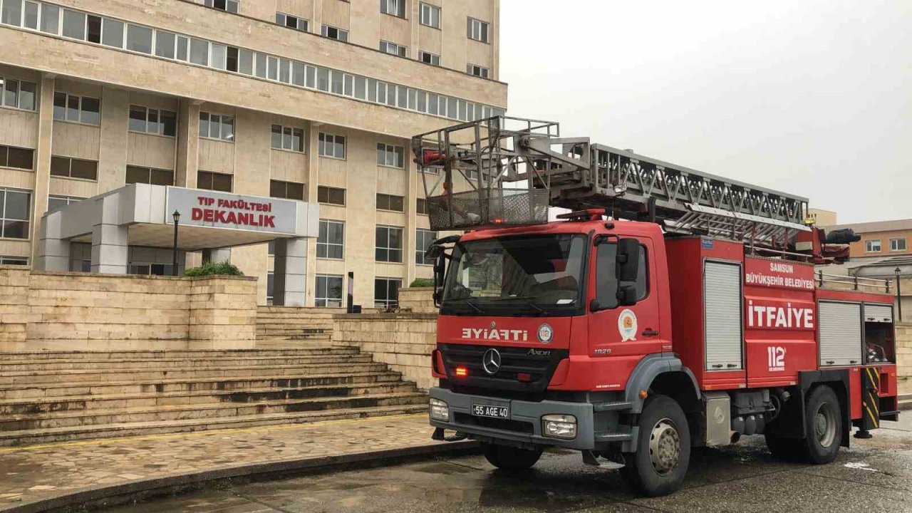 OMÜ Tıp’ta meydana gelen yangınla ilgili açıklama