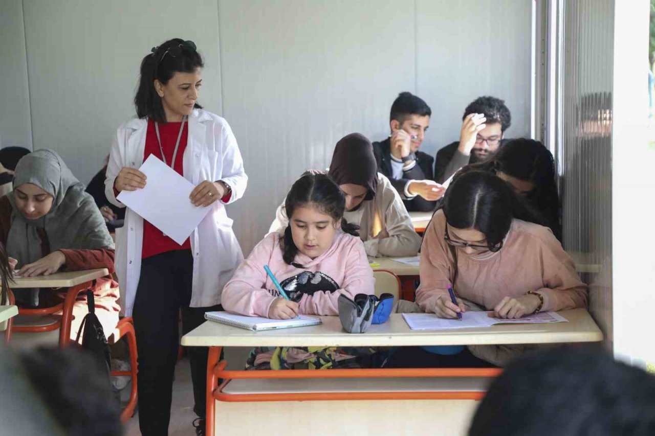 Kurs merkezi, konteyner eğitim alanına dönüştürüldü