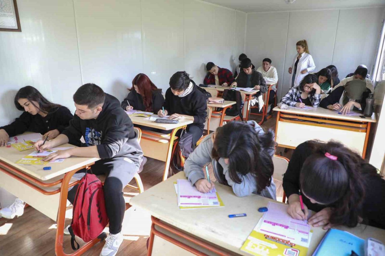 Kurs merkezi, konteyner eğitim alanına dönüştürüldü