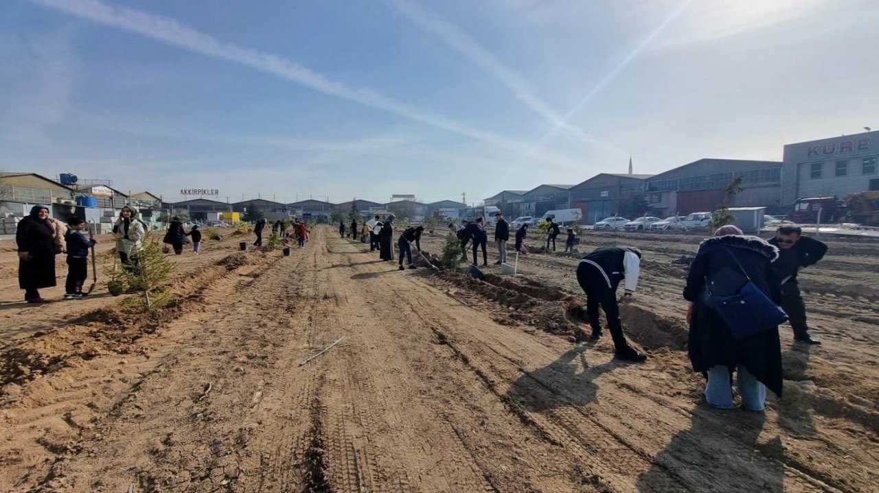 Özel öğrenciler Karatay’da fidan dikti