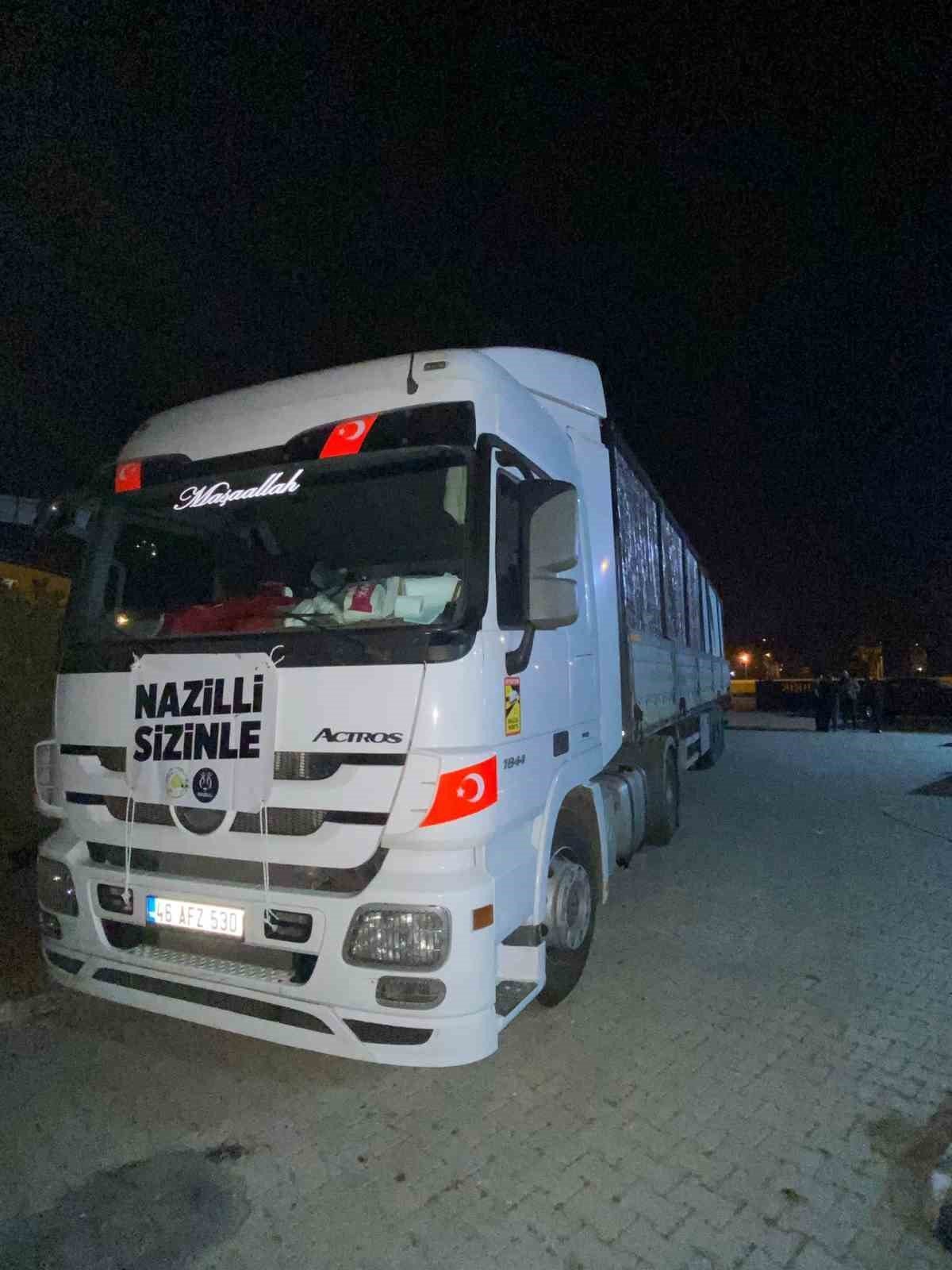 Nazilli’den Kahramanmaraş’a gönül köprüsü