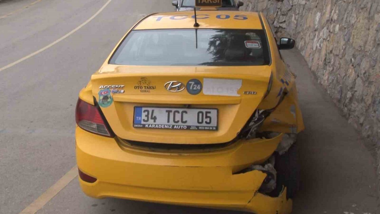 Üsküdar’da otomobilin çarptığı taksici konuştu: "Kadın, adamın telefonunu gasbetmiş"