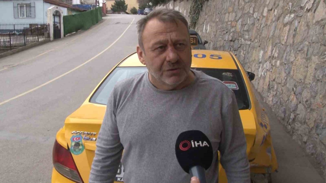 Üsküdar’da otomobilin çarptığı taksici konuştu: "Kadın, adamın telefonunu gasbetmiş"
