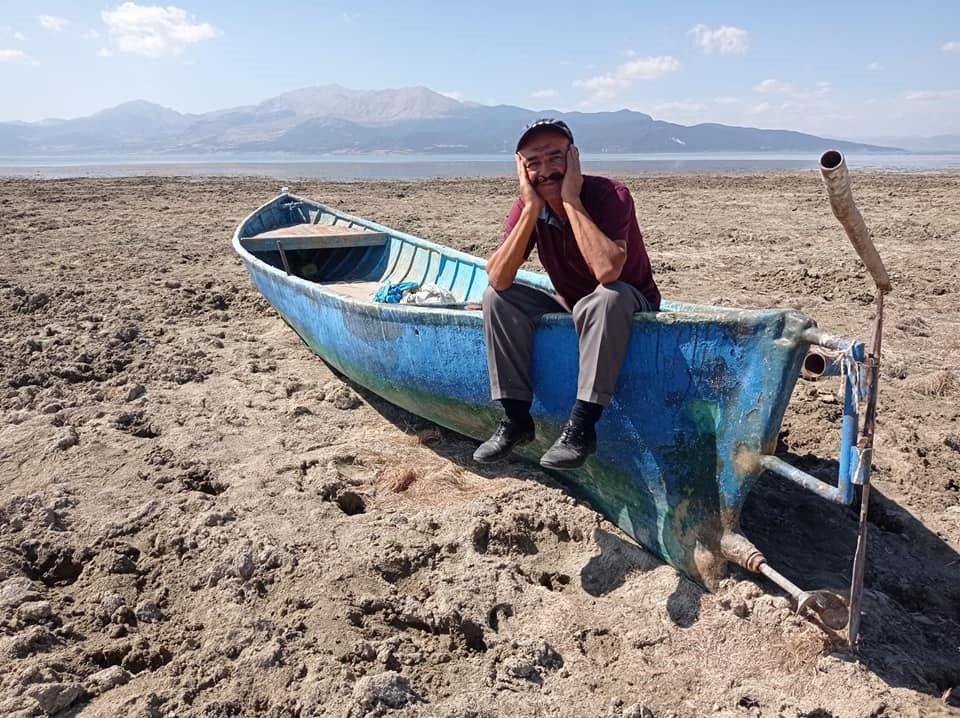 Eğirdir Gölü’nün su kotu gözle görülür şekilde düştü
