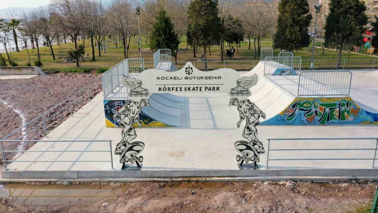 Gençlerin heyecanla beklediği kaykay pisti tamamlandı