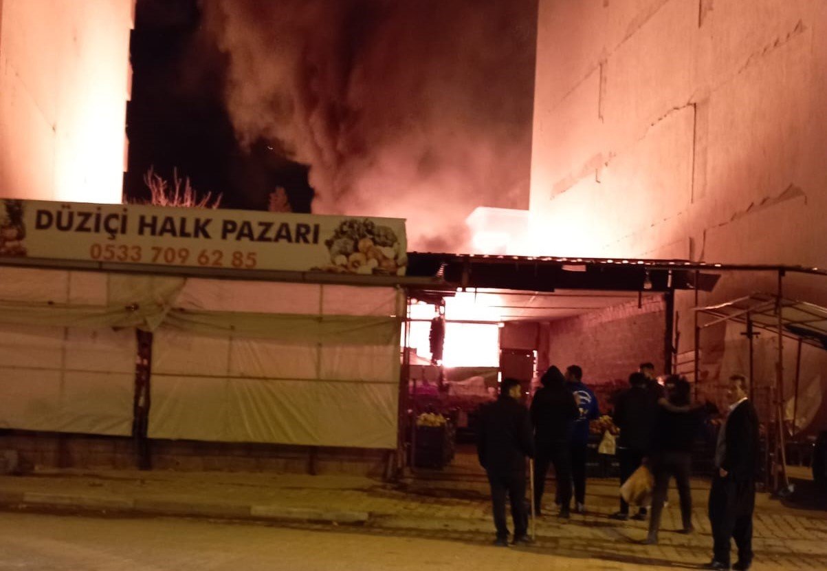 Osmaniye’de iş yerinde yangın