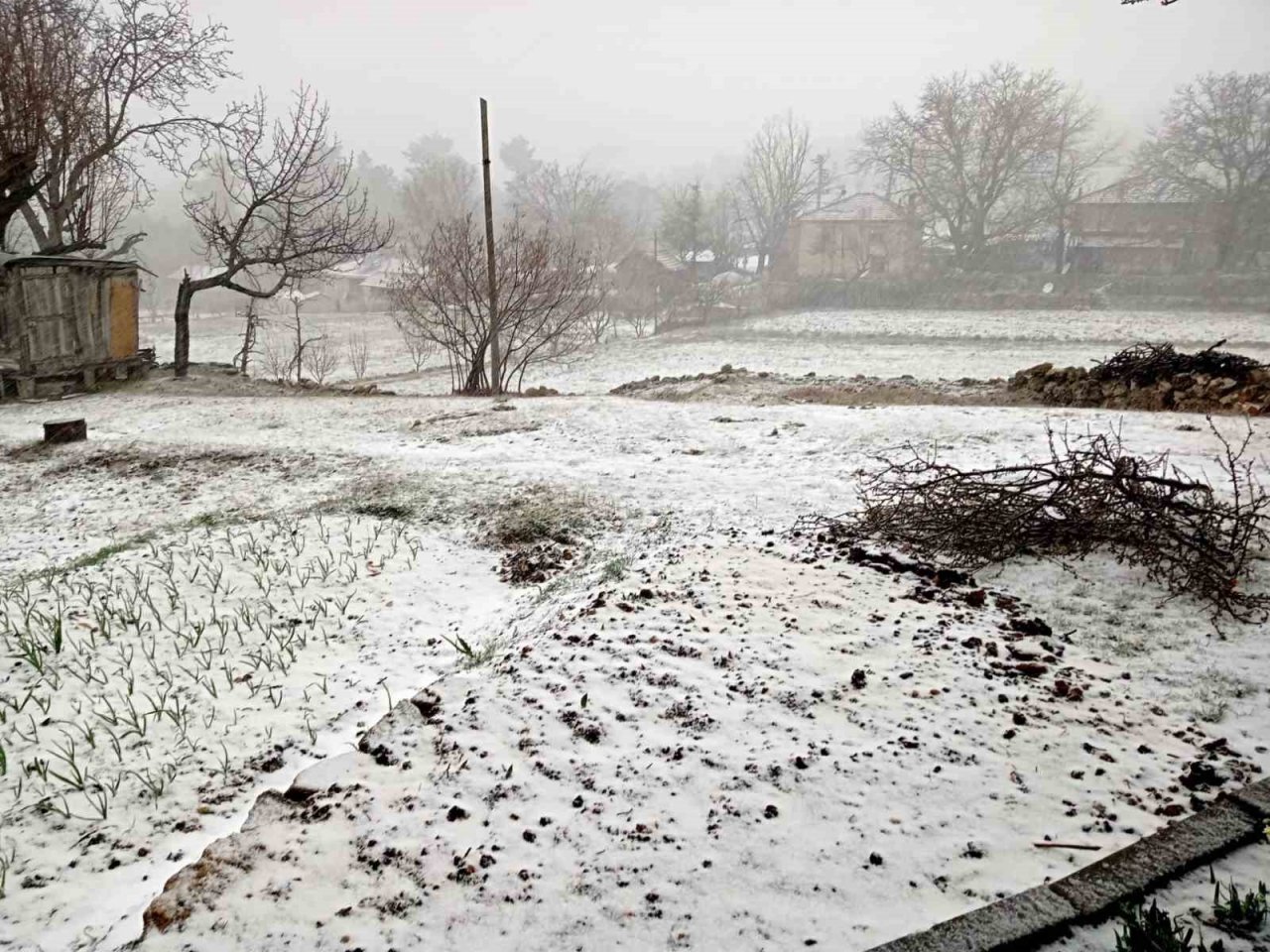Çameli, Mart karıyla beyaza büründü