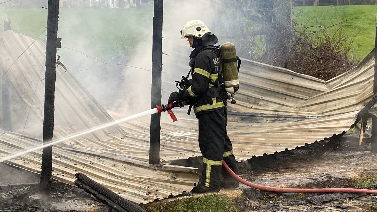 Boş barakada yangın çıktı
