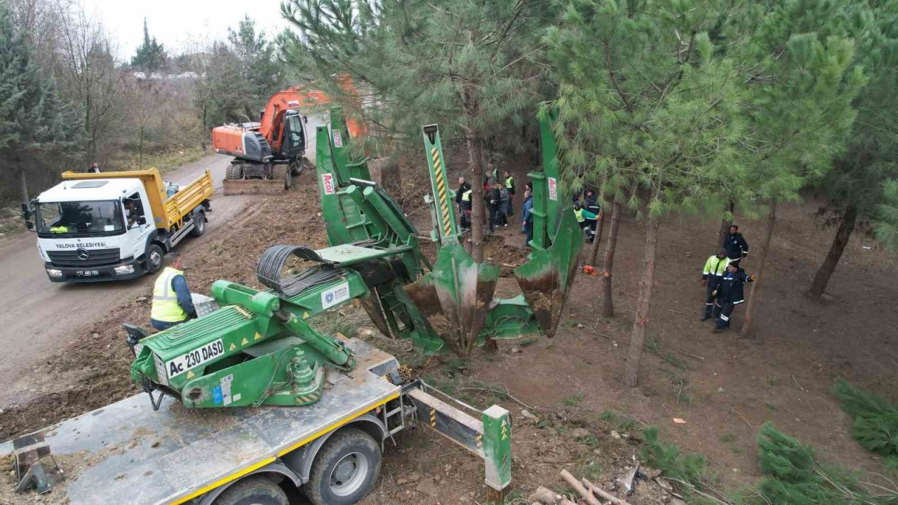 Yalova’da ana isale hattı yapımında çevre hassasiyeti