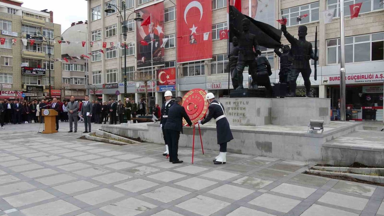 Atatürk’ün Burdur’a gelişinin 93. yılı törenle kutlandı