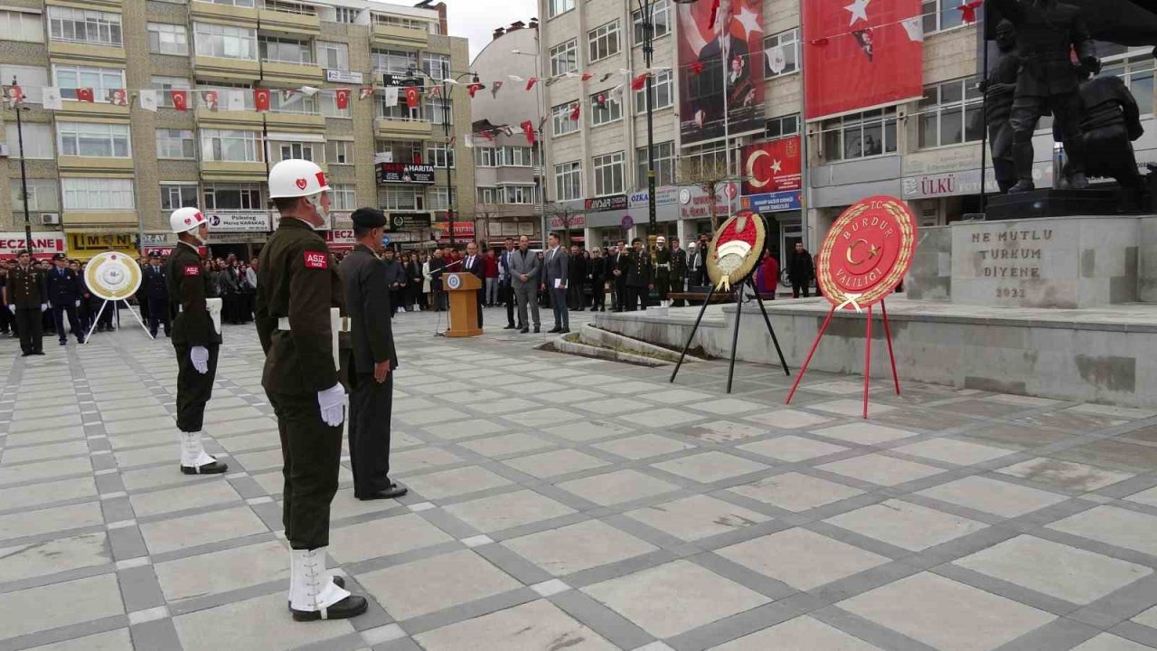 Atatürk’ün Burdur’a gelişinin 93. yılı törenle kutlandı