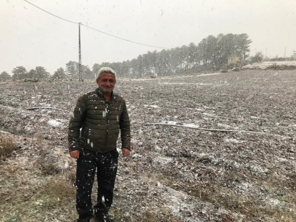 Denizli baharı karla karşıladı