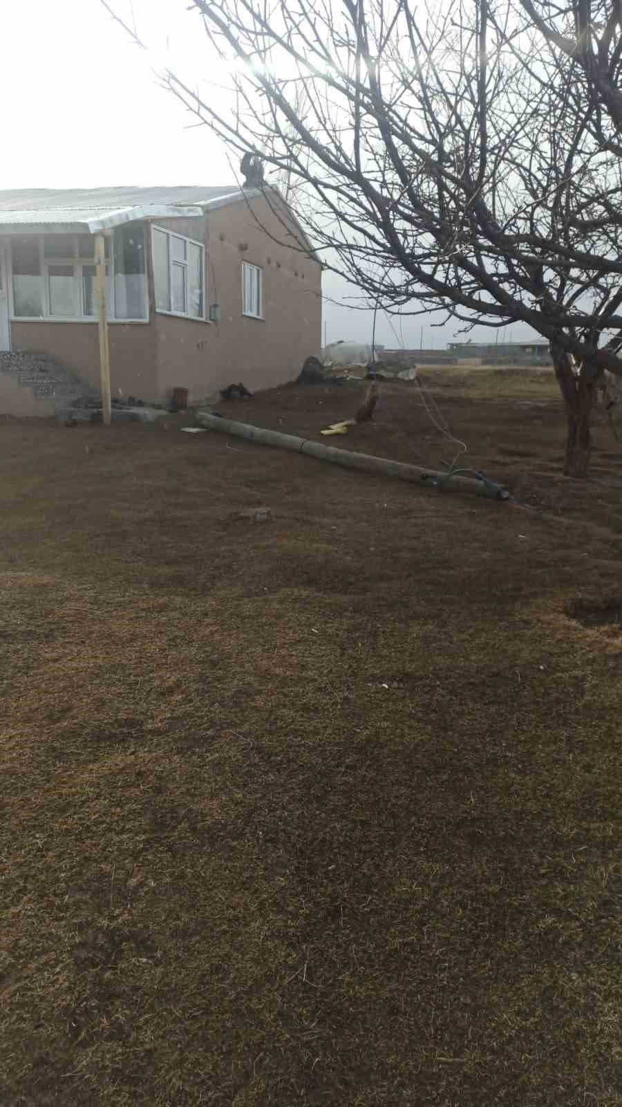 Tuzluca’da rüzgar etkili oluyor