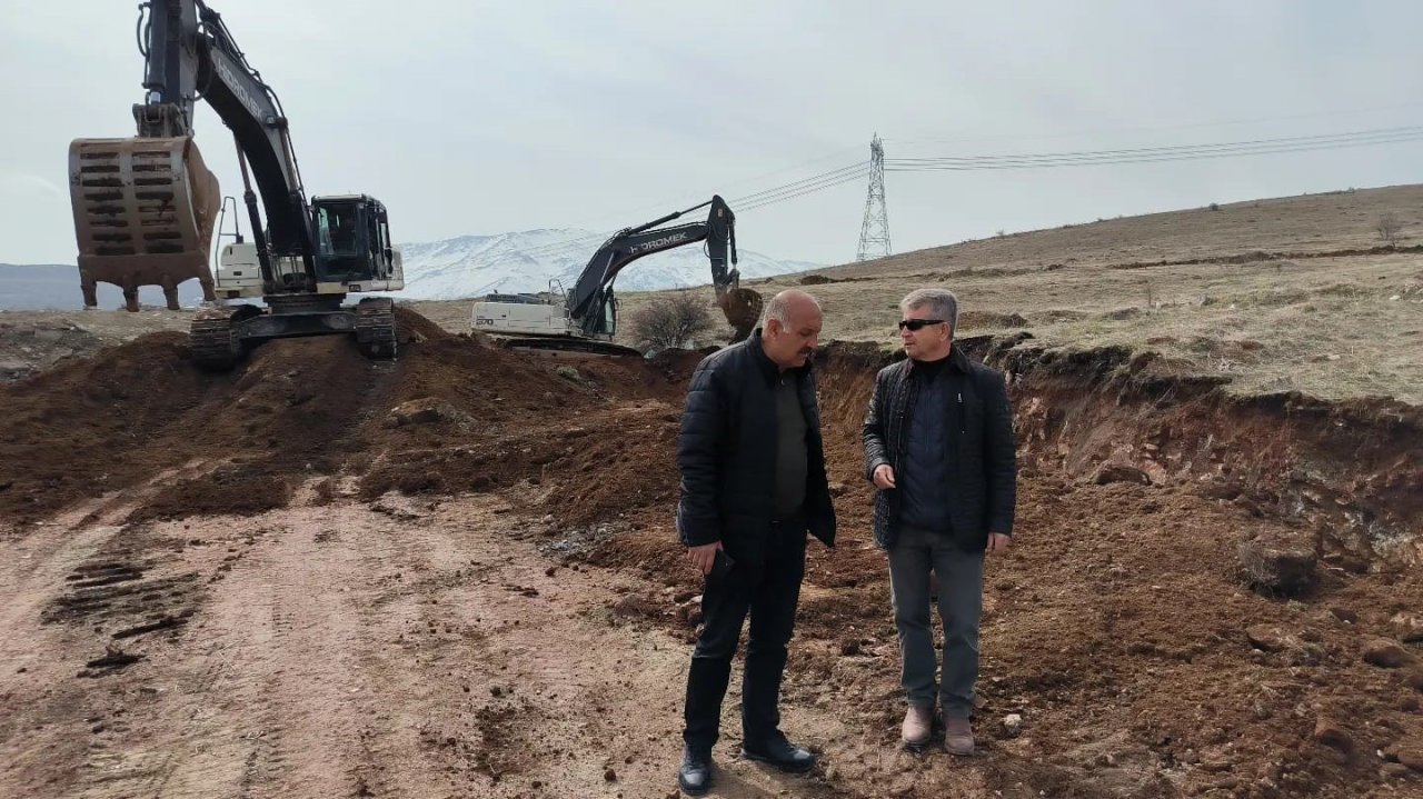 Doğanşehir’de yapılacak konutlar için çalışmalar başladı