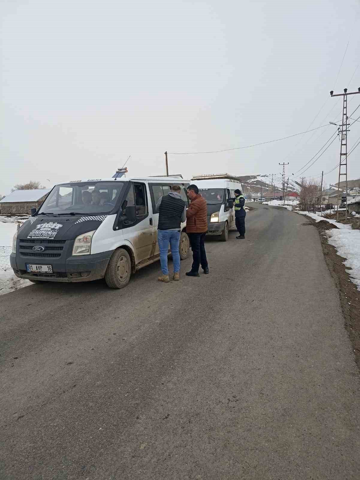 Ağrı’da taşımalı eğitim servis araçları denetlendi