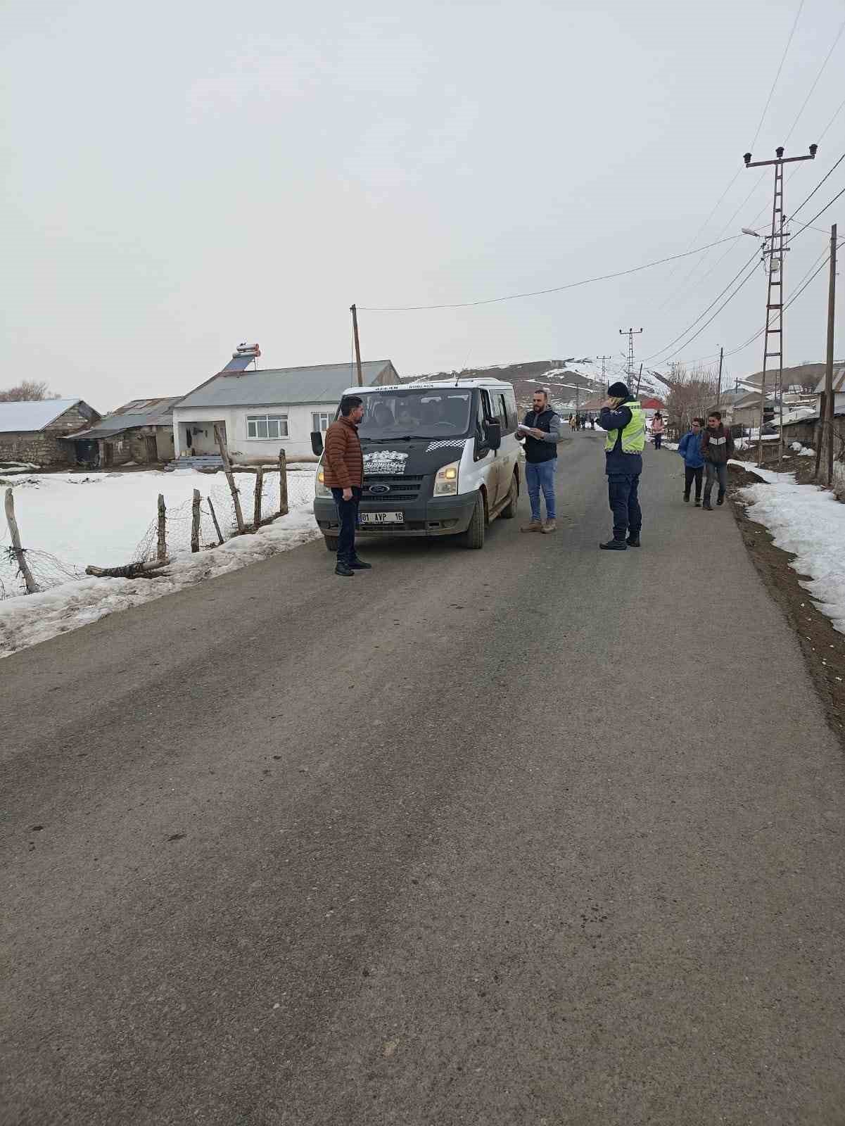 Ağrı’da taşımalı eğitim servis araçları denetlendi