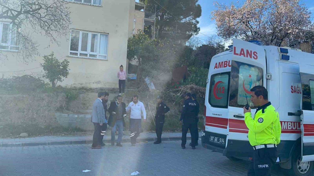 Gazipaşa’da otomobille motosiklet çarpıştı: 1 yaralı