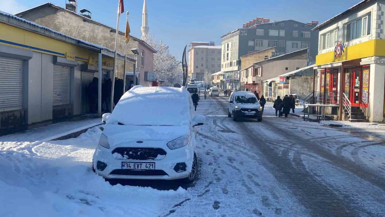 Mart kapıdan baktırdı, baharı bekleyen Karlıova’ya kış geri geldi
