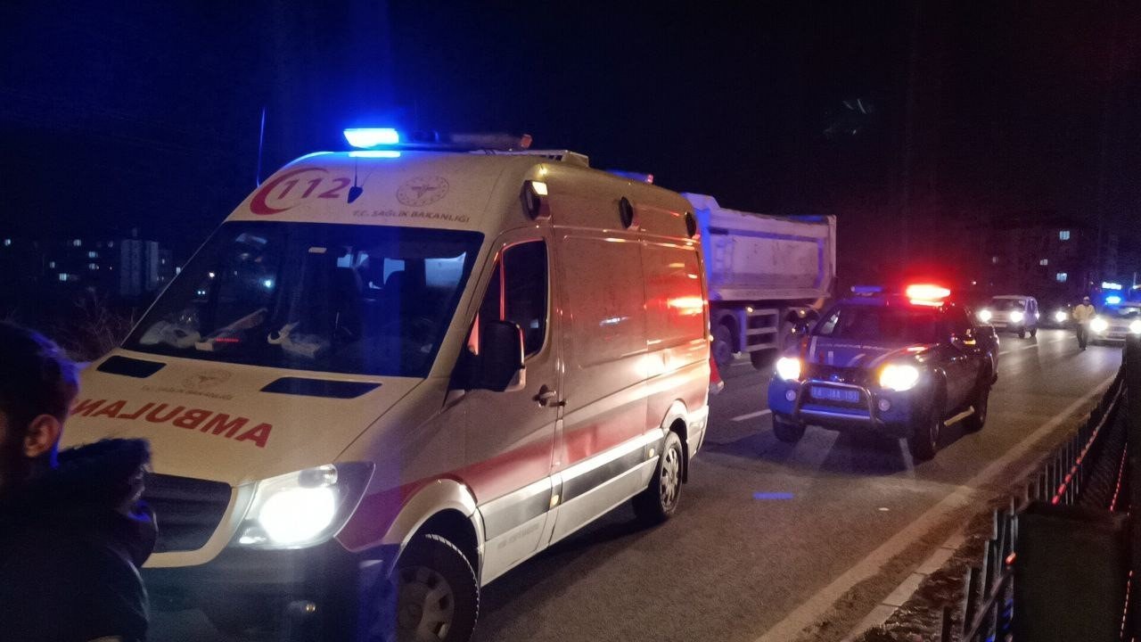 D-100’de lüks otomobil kamyona çarptı: 1 yaralı