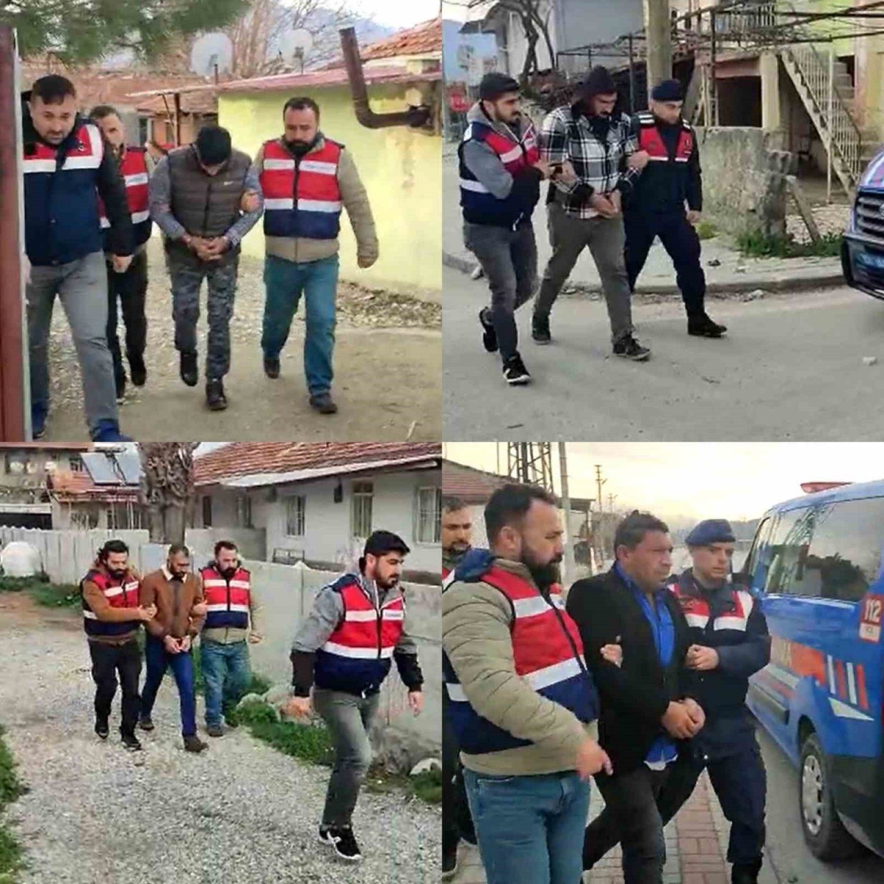 Hırsızlık şebekesine darbe vuran JASAT, şüphelileri evlerinden topladı