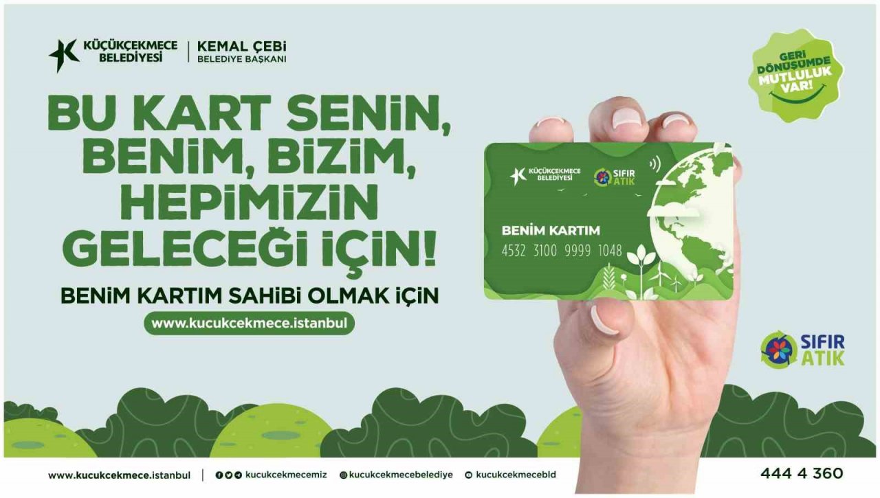 Küçükçekmece Belediyesi’nden “Benim Kartım” uygulaması: Atıklar, geleceğe ve ekonomiye kazandırılacak