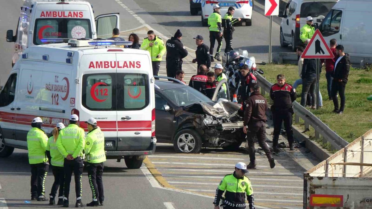Trabzon’da sahil yolunda kaza: 1 ölü, 4 yaralı