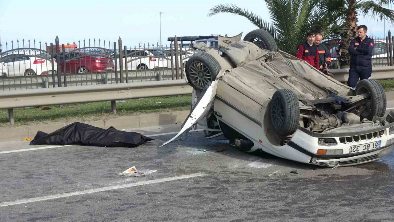 Trabzon’da sahil yolunda kaza: 1 ölü, 4 yaralı