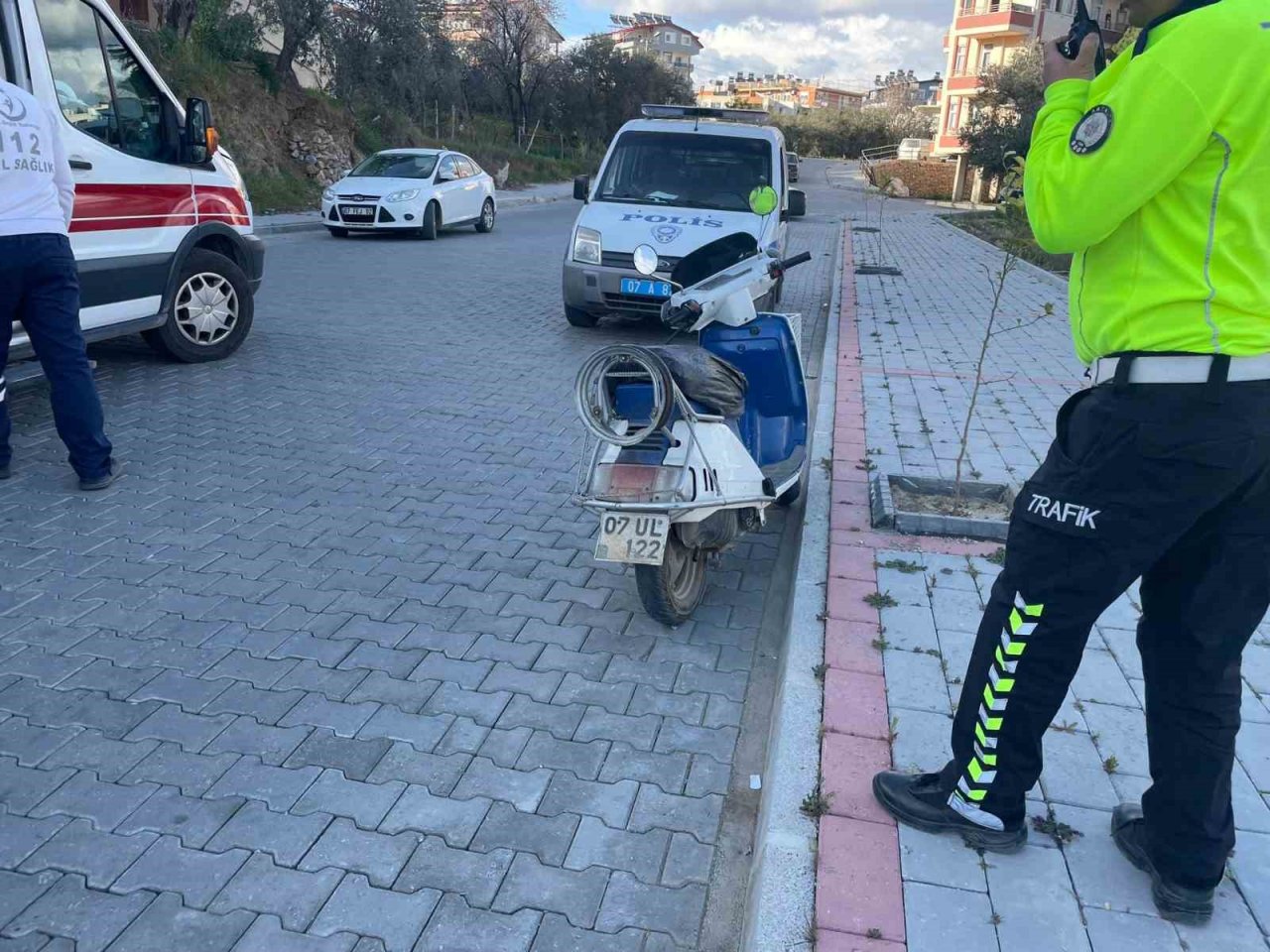 Gazipaşa’da otomobille motosiklet çarpıştı: 1 yaralı